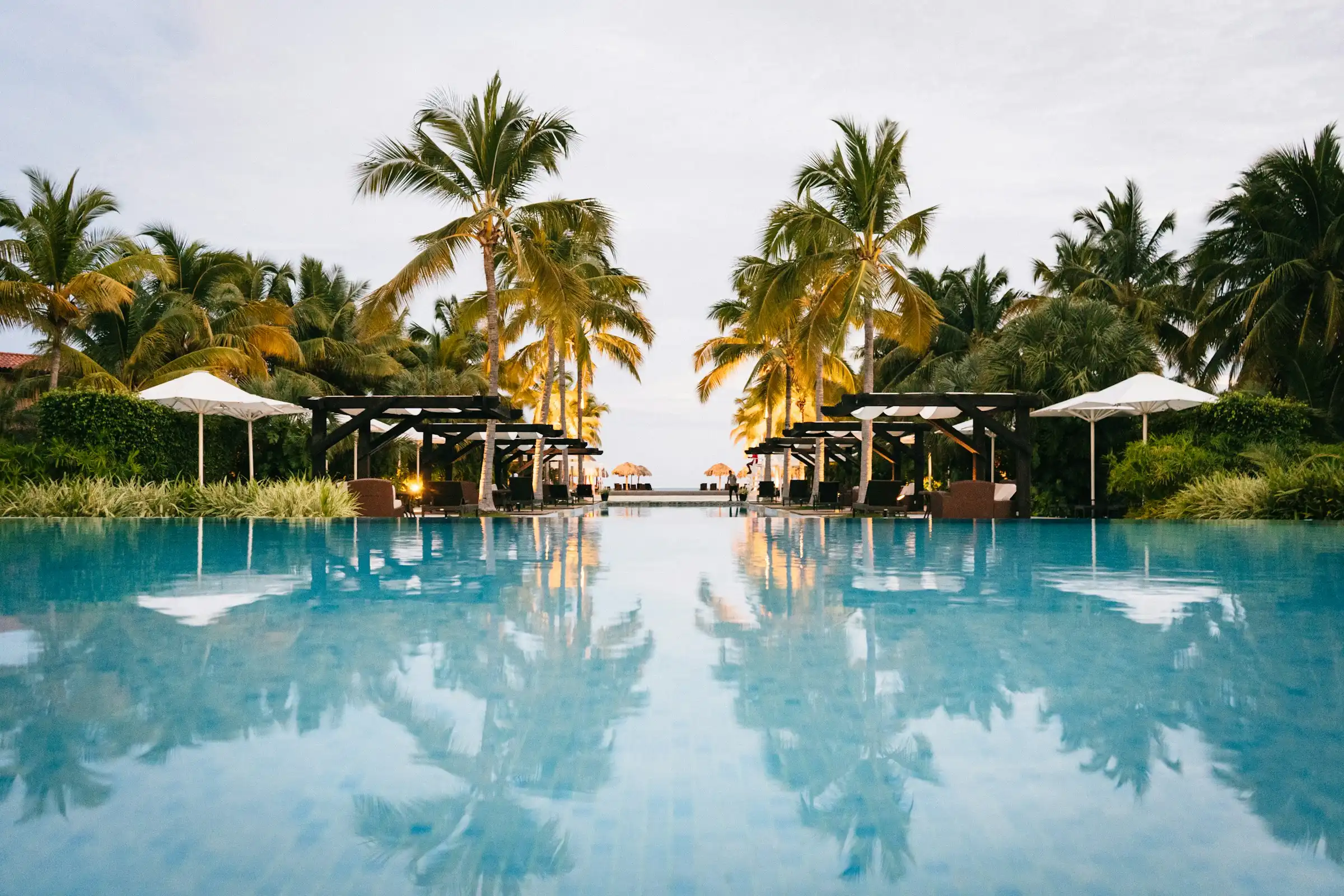A beautiful resort pool in Panama